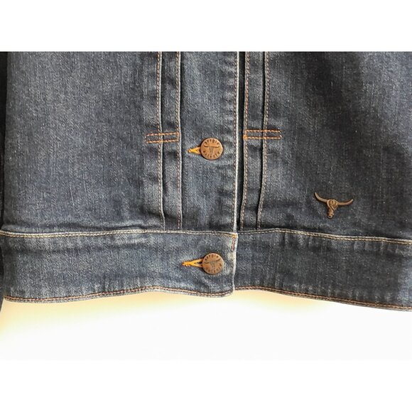 Vintage Sergio Valente Cowgirl Western Outdoor Logo Button Denim Jacket Size S - Picture 2 of 6